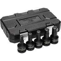 Metric Impact Bit Socket Set with Blow Mold Case, Hex, 3/4" Drive, 5 Pcs GTA Hardware Inc