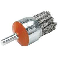 Brosse mont&eacute;e &agrave; fils nou&eacute;s, 1-1/8" dia., dia. Des fils 0,02", Tige 1/4" GTA Hardware Inc