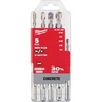 M/2 SDS-Plus Rotary Hammer Drill Bit Set, 5 Pieces, Carbide GTA Hardware Inc