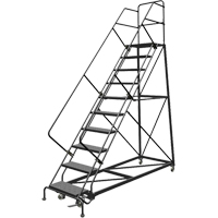 &eacute;chelles en angle de s&eacute;curit&eacute;, 9 marches, Perfor&eacute;, Inclinaison 50°, Hauteur 90" GTA Hardware Inc