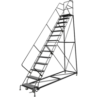 &eacute;chelles en angle de s&eacute;curit&eacute;, 14 marches, Perfor&eacute;, Inclinaison 50°, Hauteur 140" GTA Hardware Inc