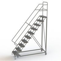 &eacute;chelles en angle de s&eacute;curit&eacute;, 10 marches, Stri&eacute;, Inclinaison 50°, Hauteur 100" GTA Hardware Inc