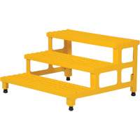 Adjustable Step-Mate Stand, 3 Step(s), 36-3/16" W x 33-7/8" L x 22-1/4" H, 500 lbs. Capacity GTA Hardware Inc