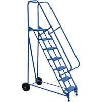 Roll-A-Fold Ladder, 7 Steps, Perforated, 70" High GTA Hardware Inc