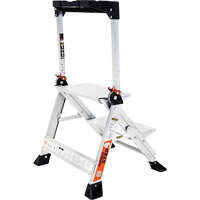Jumbo Step Ladder, 1.5', Aluminum, 375 lbs. Capacity, Type 1AA GTA Hardware Inc