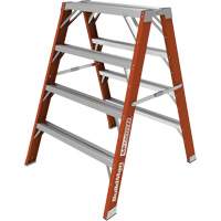 Escabeau chevalet &eacute;tabli Buildman, 4' ha x 36,25" la x 40,5" pr, Capacit&eacute; de 300 lb, Fibre de verre GTA Hardware Inc