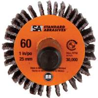 Meule &agrave; lamelles Standard Abrasives, Oxyde d'aluminium, Grain 60, 1" x 1" x 1/4" GTA Hardware Inc
