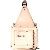 Porte-outils pour &eacute;lectricien et travaux d'entretien, Cuir, 17 pochettes, Beige GTA Hardware Inc