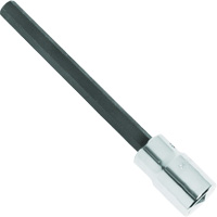 Extra-Long Bit Socket, Hex, 1/4" x 4-5/8" L, 1/2" Square Drive Drive GTA Hardware Inc