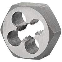 Hexagon Rethreading Bolt Die, 1.3" Dia., M16x2 Thread, High Speed Steel GTA Hardware Inc