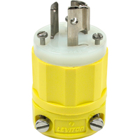 Prise mise &agrave; la terre verrouillable &agrave; deux bornes et trois fils, Nylon, 15 A, 250 V, L6-15P GTA Hardware Inc