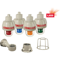 Explosion-Proof LED Warning Lights With XLT Technology, Continuous/Flashing, Amber GTA Hardware Inc