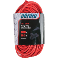 Vinyl Extension Cord, Outdoor, SJTW, 14/3 AWG, 13 A, 3 Outlet(s), 100' GTA Hardware Inc