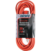 Extension Cord, Indoor/Outdoor, SJTW, 16/3 AWG, 13 A, 25' GTA Hardware Inc