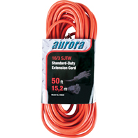 Extension Cord, Indoor/Outdoor, SJTW, 16/3 AWG, 13 A, 50' GTA Hardware Inc