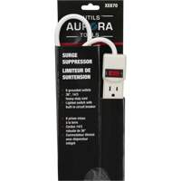Surge Suppressor, 6 Outlets, 200 J, 1875 W, 3' Cord GTA Hardware Inc