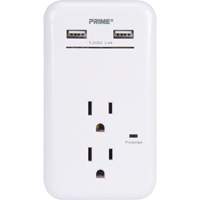 Prime&reg; USB Charger with Surge Protector GTA Hardware Inc
