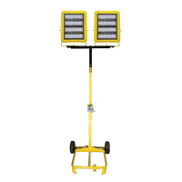 Chariot d'&eacute;clairage &agrave; deux t&ecirc;tes avec treuil, DEL, 400 W, 60 000 lumens, Boîtier en Aluminium GTA Hardware Inc