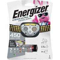 Vision Ultra Industrial Headlamp, LED, 450 Lumens, 2 Hrs. Run Time, AAA Batteries GTA Hardware Inc