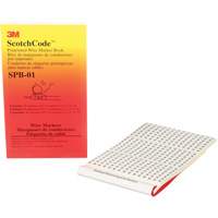 ScotchCode Pre-Printed Wire Marker Book GTA Hardware Inc