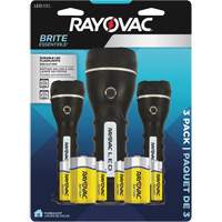 Brite Essentials Flashlight Pack, LED, 40/26 Lumens, D/AA Batteries GTA Hardware Inc