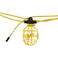Heavy-Duty Moulded Stringlights, 10 Lights, 1200" L, Plastic Housing GTA Hardware Inc