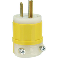 Prise &agrave; lame droite de calibre industriel, Nylon modifi&eacute; antichoc, 15 A, 125 V GTA Hardware Inc