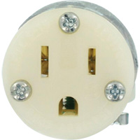 Connecteur de prise de rallonge de qualit&eacute; hospitali&egrave;re, 5-15R, Nylon GTA Hardware Inc