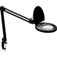 Lampe loupe ajustable, Dioptrie 5, Ampoule DEL, Bras de 47", Pinces serre-joints, Noir GTA Hardware Inc