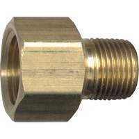Pipe Adapter, FPT x NPT, 1/2" x 1/4" Dia., Brass GTA Hardware Inc